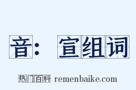 音：宣组词是什么意思的图片